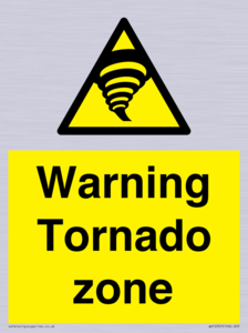 Warning Tornado zone